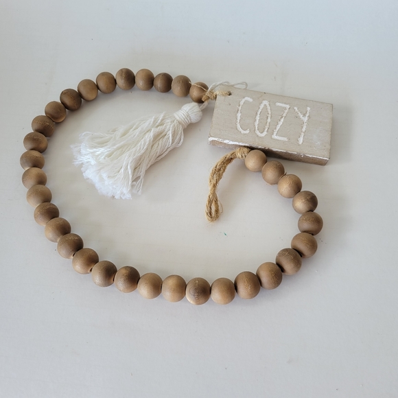 Source Unknown Other - Wooden Beed Farmhouse Decor Cozy String